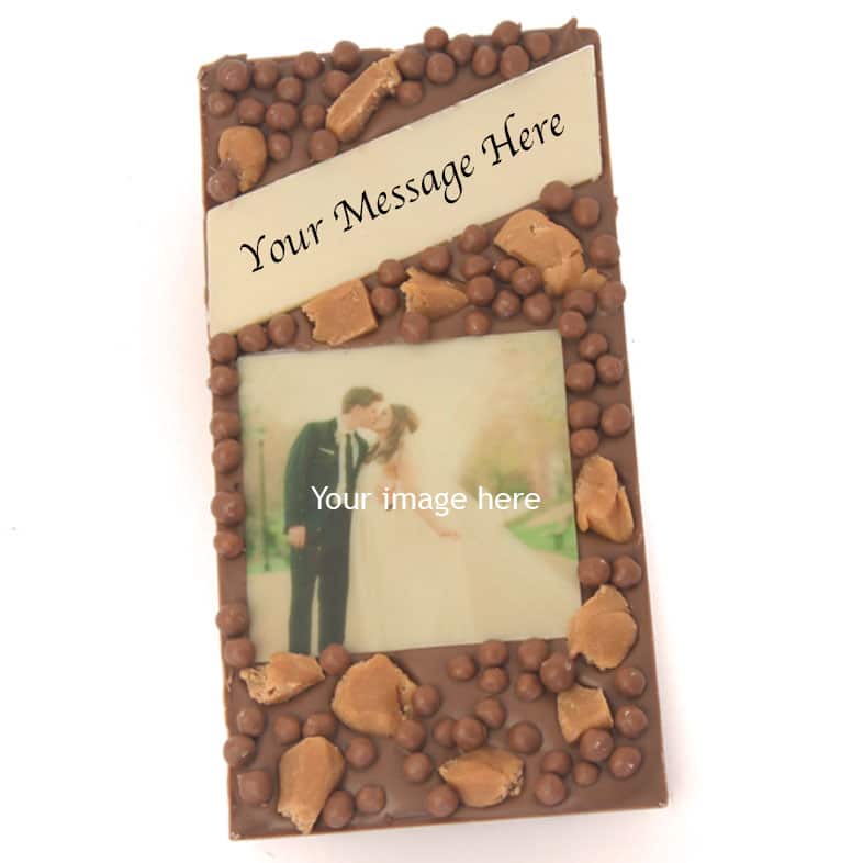 Caramel Crisp Message Photo Bar